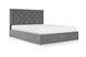 Ліжко Барвінок 140х200 (Світло-сірий, велюр, без підйомного механізму) IMI brvnk140x200ssb фото 1
