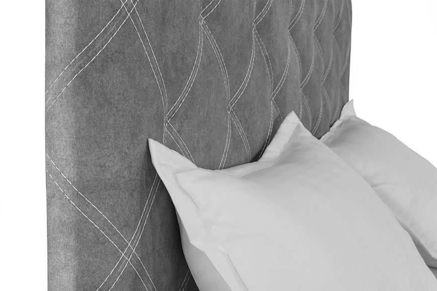 Кровать Барвинок 140х200 (Светло-серый, велюр, без подъемного механизма) IMI brvnk140x200ssb фото