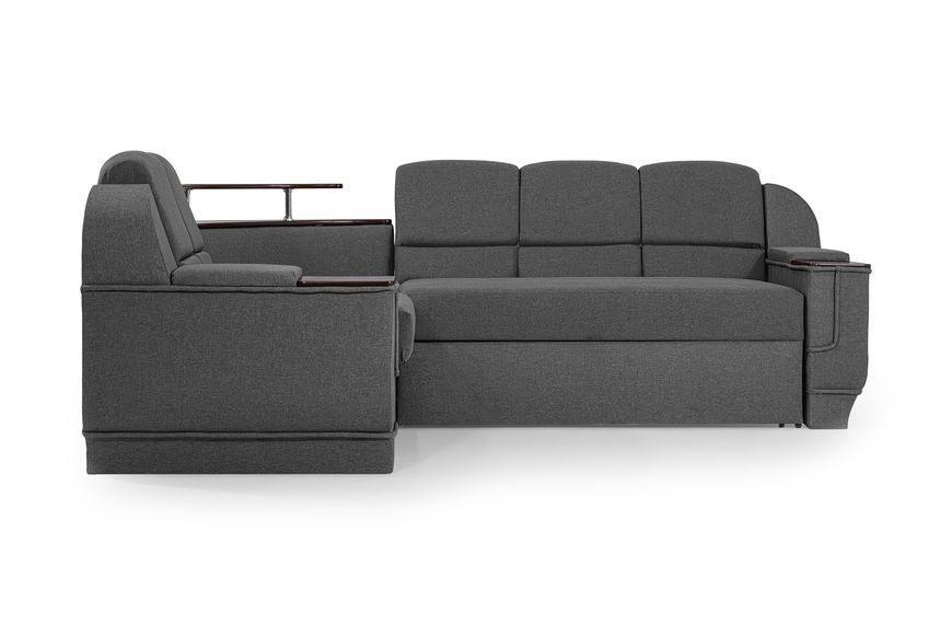 Комплект кутовий диван Меркурій з пуфом (Сірий, 255х185 см) IMI kmrc-sn-8-p фото