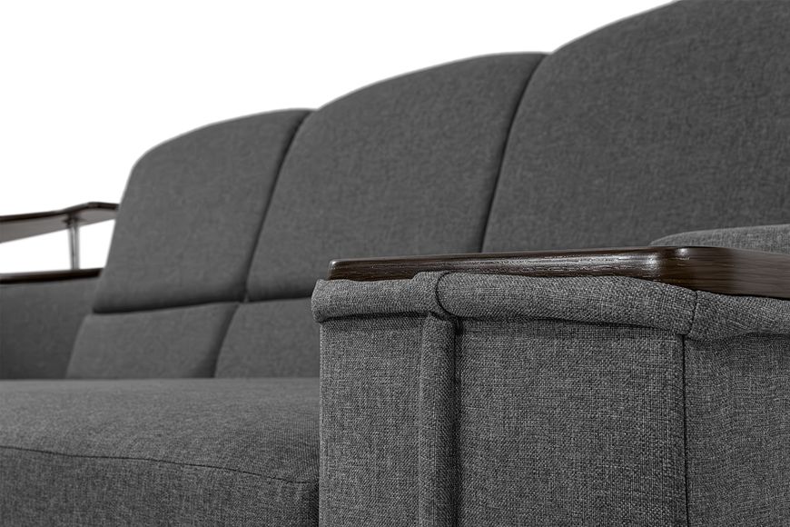 Комплект кутовий диван Меркурій з пуфом (Сірий, 255х185 см) IMI kmrc-sn-8-p фото