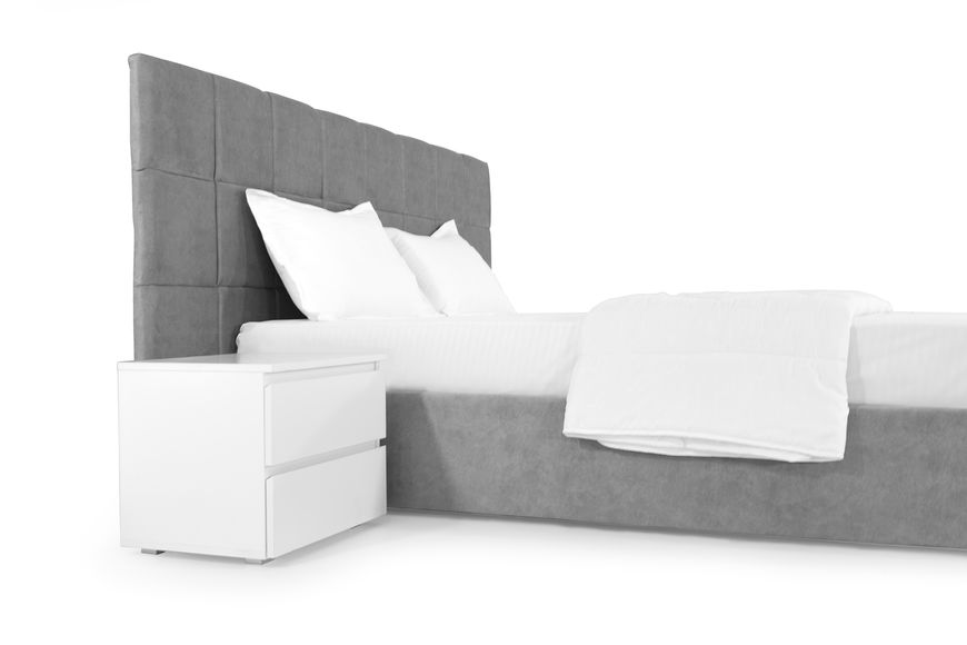 Ліжко Гортензія 140х200 (Світло-сірий, велюр, без підйомного механізму) IMI grtnz140x200ssb фото
