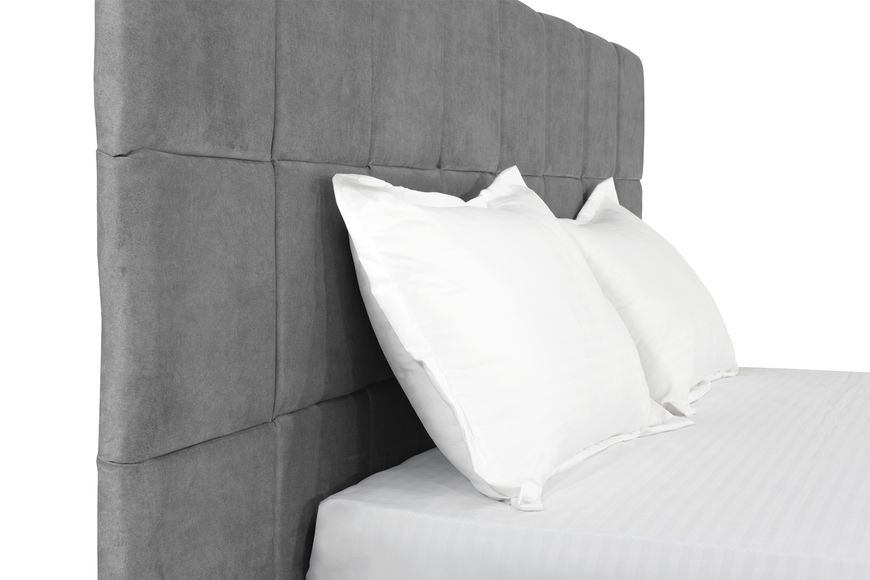 Ліжко Гортензія 140х200 (Світло-сірий, велюр, без підйомного механізму) IMI grtnz140x200ssb фото