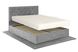 Кровать с матрасом Барвинок 160х200 (Светло-серый, велюр, без подъемного механизма) IMI brvnk-am160x200ssb фото 1